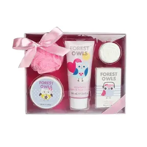 High quality lavender skin care gift set beauty bath for children