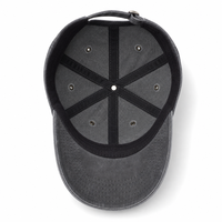 Casquettes de papa unisexe à visière incurvée, non structurées, à calotte souple, gris délavé, effet vieilli, avec logo personnalisé, pour foires artisanales