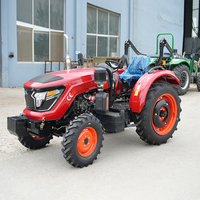 Traktor Pengiriman Cepat CE EPA 80HP Traktor Hidrolik Pengangkat untuk Kebun Perkebunan Traktor Portabel Penggerak 4 Roda untuk Kebun Rumah