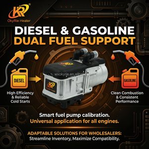 Chauffage hydronique diesel OkyRie 12V 24V 5KW pour bateau, caravane, <span class=keywords><strong>camping</strong></span>-<span class=keywords><strong>car</strong></span>, chauffage au liquide de refroidissement, télécommande 4G GSM - Product Image 5