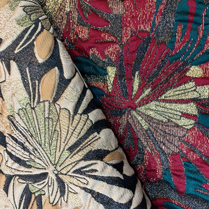 Brocado Jacquard tela satén seda flor vestidos ropa telas por metro Material DIY para costura - Product Image 4