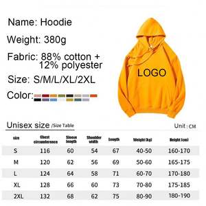 Sweat-shirts personnalisés avec logo 380 GSM, sweats à capuche personnalisés, sweat-shirts de sport d'extérieur, survêtements de haute qualité, sweats à capuche épais pour impression - Product Image 2