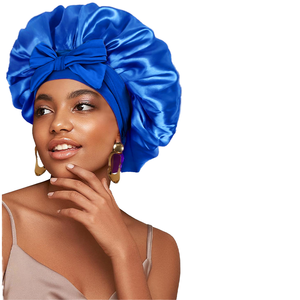 Elastic Ribbon Luxury Adjustable Reusable Round <b>Hat</b> Solid Color Nightcap Quick Dry Wide Edge Hair Headband - Product Image 2