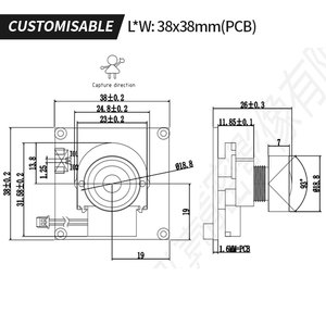 Module de caméra USB avec capteur <span class=keywords><strong>CMOS</strong></span> 16MP Ultra <span class=keywords><strong>HD</strong></span> 4K S5K2P1 et microphone IRCUT pour scanner de livraison express - Product Image 6