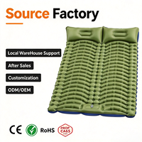 Matelas Gonflable Compact Double Ultraléger Imperméable 4 Pouces en Nylon Enduit TPU avec Pompe à Pied Intégrée – Offre Spéciale