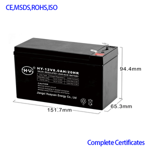 แบตเตอรี่<span class=keywords><strong>12V</strong></span> 12V8Ah แบบชาร์จไฟได้แบตเตอรี่ตะกั่วกรด VRLA แบตเตอรี่เจล<span class=keywords><strong>12V</strong></span> - Product Image 4