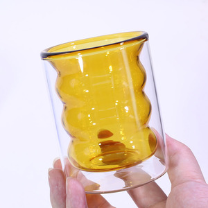 Portacandele in <span class=keywords><strong>Vetro</strong></span> Borosilicato di Alta Qualità, Vuoti e Trasparenti, per Decorazione Casa, Barattoli in <span class=keywords><strong>Vetro</strong></span> Ambrato a <span class=keywords><strong>Doppia</strong></span> Parete per Candele - Product Image 1