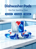 Produit de nettoyage pour lave-vaisselle, écologique, durable, nettoyage de la cuisine, capsules pour lave-vaisselle, détergent automatique, liquide vaisselle