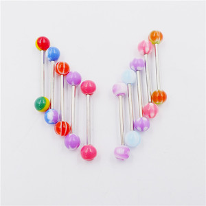 Kit de <span class=keywords><strong>Piercing</strong></span> Corporel 110 Pièces/Ensemble, Couleurs Assorties, en Acrylique, pour Sourcils, Nombril, Langue, Lèvre, <span class=keywords><strong>Nez</strong></span> - Product Image 6