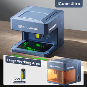 آلة نقش بالليزر ثلاثية الأبعاد صغيرة الحجم من نوع SCULPFUN ICube Ultra الجديدة - Product Image 3