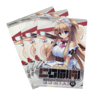 Carpeta de Archivos de Plástico Japonesa Personalizada, Duradera, en Forma de L, Tamaño A3, A4, A5, de PP/PVC, con Dibujos Animados