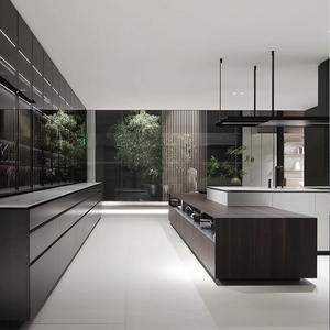 ตู้ครัวระบบครบวงจรแบบสั่งทำสไตล์อิตาเลียนหรูหราทันสมัยสำหรับบ้านทั้งหลัง เฟอร์นิเจอร์ไม้ ยอดขายอันดับหนึ่งของยุโรป - Product Image 3