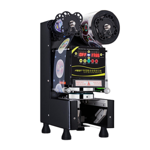 Bubble Boba Milk Tea <b>Cup</b> Sealer Machine <b>Plastic</b> PP Paper <b>Cups</b> Juice <b>Drinks</b> Electric Automatic <b>Cup</b> Sealing Machine - Product Image 1