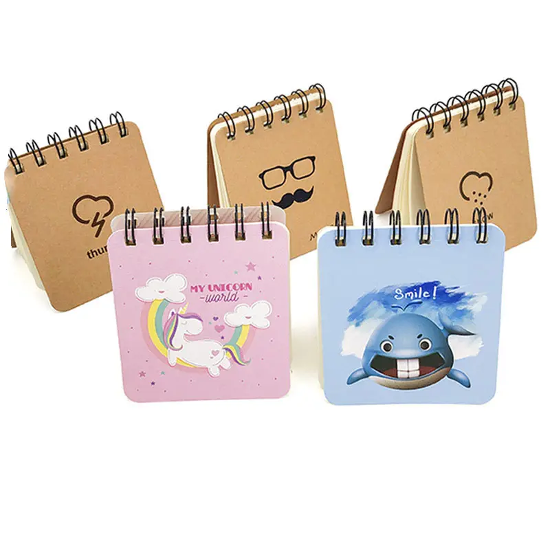 Wholesale custom logo Book Mini Various Good Quality Simple And Compact Plastic Coil Binder Book craft cover Mini Coil Book