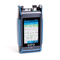EXFO Mini AXS-120 OTDR pour accessoires de dernière mile 1310/1550nm 34/32dB avec vérificateur de puissance en ligne, source, VFL, IOLM, cartographie FTTH, GPRS, garantie 3 ans, alimentation CA