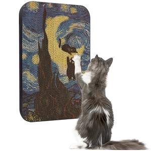 Modern Large Classic Art Wall-Mountable <strong>Cat</strong> Scratching Board &amp; Sofa Bed Eco-Friendly Durable Indoor <strong>Cat</strong> <strong>Toy</strong> - Product Image 1