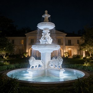 <span class=keywords><strong>Fontaine</strong></span> d'<span class=keywords><strong>eau</strong></span> en marbre de luxe sculptée à la main, grande taille, pour l'extérieur, avec statues de lions, pour la décoration de châteaux européens - Product Image 5