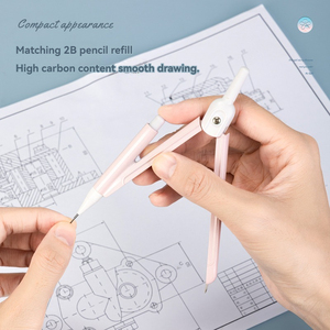 Deli 72166 Kim Loại Trường La Bàn Thiết Lập Bao Gồm 1Pcs La Bàn + 1 Hộp 2B Chì Lõi Sinh Viên Nghiên Cứu Công Cụ Vẽ 192Pcs Mỗi Thùng Carton Thiết Lập - Product Image 4