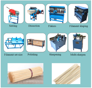 <b>Electric</b> Bamboo Skewers Sticks Making Machine China Sharp Bamboo Stick Making Machine - Product Image 3