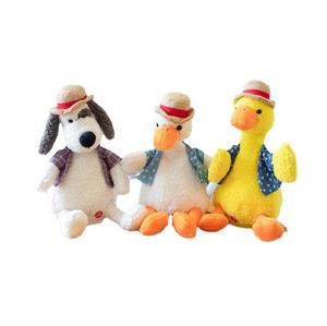 25 Cm Parler Chanter Danse Canard En Peluche Canard Animal Jouet Record Répétition Canard Poupée Cadeau pour Enfants - Product Image 5