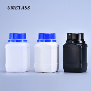 Chất lượng cao 250ml vuông HDPE chai nhựa với bìa bên trong y tế lỏng rượu pha chế <span class=keywords><strong>container</strong></span> Pill sử dụng - Product Image 1