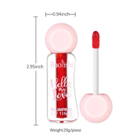 Teinture à lèvres au jus de fruits, rouge à lèvres liquide anti-adhésif et blush 2 en 1, imperméable, longue durée, teinture à lèvres à l'eau, maquillage pour les lèvres et les joues