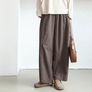 <span class=keywords><strong>Pantaloni</strong></span> Minimalisti a Vita Elastica e Gamba Larga per Donna, <span class=keywords><strong>Pantaloni</strong></span> Larghi <span class=keywords><strong>con</strong></span> Cucitura Centrale, Casual da Ufficio, Multicolore - Product Image 4