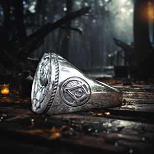 New Gothic Viking freemasonry và quạ sọ thép không gỉ Vòng Unisex nam giới và phụ nữ của nam giới quà tặng với miễn phí vận chuyển - Product Image 4