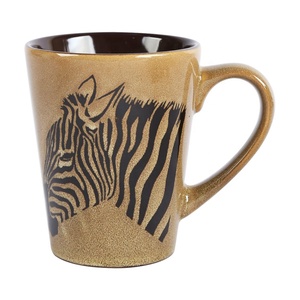 Tasse à thé en céramique rétro, restaurant pour animaux africains, glaçage de gestion, haut de gamme - Product Image 3
