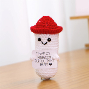Handmade mini vui <span class=keywords><strong>Crochet</strong></span> Búp bê đồ trang trí dễ thương tích cực khoai tây đồ chơi cho trẻ em ngày khuyến khích vui vẻ trang trí quà tặng - Product Image 4