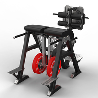 Réglable 2-en-1 Glute Ham Developer Reverse Hammer GHD Training Chair Banc romain en acier durable avec caractéristiques de sécurité