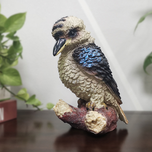 เรซินหัวเราะ Kookaburra นกประติมากรรมรูปแกะสลักสัตว์ออสเตรเลีย - Product Image 5
