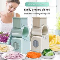 Hete Aanbieding PS Plastic Rotatie Trommelsnijder Multifunctionele Handmatige Groentesnijder voor Thuiskeuken Fruit Aardappel Snijder Rasp Gereedschap