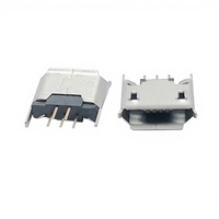 PROMO EXCEPTIONNELLE Connecteur Micro USB B femelle 180 degrés 6,9 mm 4 broches de marque JLC en cuivre, courant nominal 1,5 A