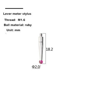 M1.4 M1.6 M1.8 M2.0 School Naald Hoogtemeter Hendel Sonde Tungsten Steel Ruby Hendel Gauge Styli <span class=keywords><strong>Renishaw</strong></span> Styli - Product Image 3