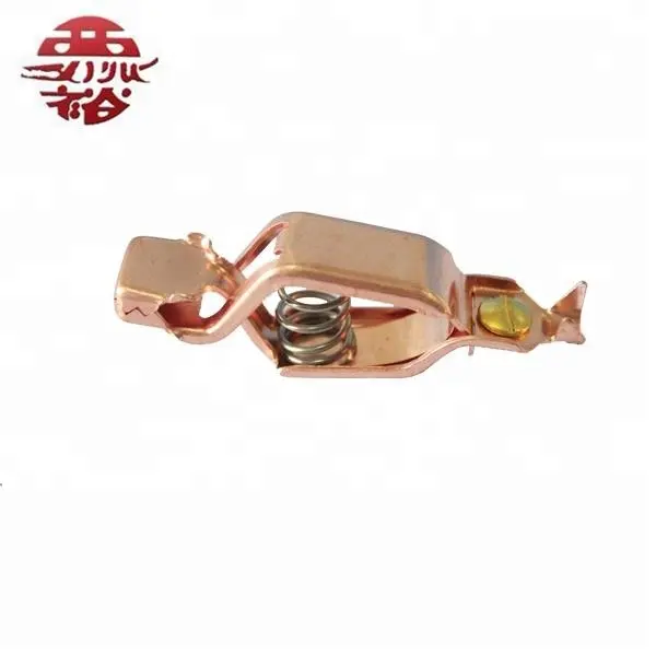 YUHUA 75Amps Metal Solid Copper Alligator Clip Battery Clip With Colorful Boots