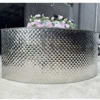 Chaud recommander Patten décoration fournitures en acier inoxydable mariage jus Bar comptoir argent Bar Table