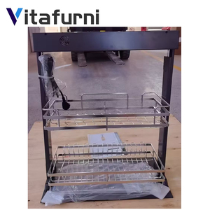Sistema di Sollevamento Elettrico Vitafurni per Organizzare e Riporre Piatti, Cestello Estraibile Intelligente per Armadietti da Cucina <span class=keywords><strong>con</strong></span> Controllo Vocale - Product Image 5