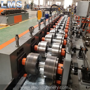 <span class=keywords><strong>Purline</strong></span> acero galvanizado estante rodante sombrero Purlin máquina formadora de rollos nuevo para planta de fabricación clave PLC Motor rodamiento motor - Product Image 5