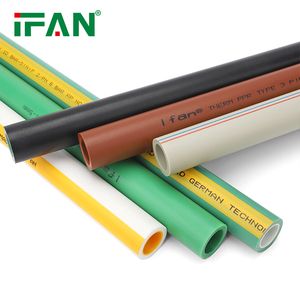 IFAN Todo tipo de tubería Material de plomería Sistema de suministro de agua Línea de tubería Plástico Tamaño personalizado 20-160mm Tubería PPR - Product Image 1