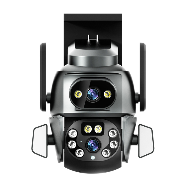 Outdoor Security Wifi Camera PTZ 4MP IP CCTV Camera Night Vision 4K Motion Detection AI Human Body Detection Full Color Alarm
