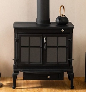 Poêle à bois en fonte à haute énergie thermique Installation autoportante à faible <span class=keywords><strong>consommation</strong></span> d'énergie de conception moderne - Product Image 4