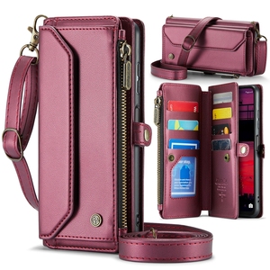 Étui portefeuille multifonction à fermeture éclair avec cordon <span class=keywords><strong>Caseme</strong></span> C36 pour <span class=keywords><strong>Samsung</strong></span> Galaxy S26 Plus S25 Ultra S24 FE A17 A37 A57 Housse en cuir - Product Image 2