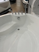 Baignoire de massage à remous en acrylique sur mesure de luxe, grande taille, pour 2 personnes, pour hôtel 5 étoiles