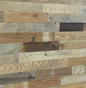 แผงติดผนังทำจากไม้เนื้อแข็งสไตล์ย้อนยุคสำหรับบ้านโรงแรมวิลล่าการตกแต่งภายในด้วยแผ่นไม้เก่า - Product Image 5