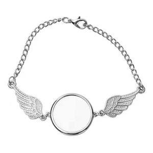 Pulseras Personalizadas en Blanco para Diseñadores, Pulsera de Aleación de Zinc para Sublimación, Joyería para Mujer, Láminas de Aluminio para Impresión por Transferencia de Calor - Product Image 1