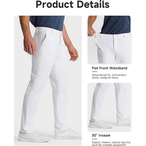 <span class=keywords><strong>Pantaloni</strong></span> da uomo <span class=keywords><strong>con</strong></span> tasche leggeri <span class=keywords><strong>pantaloni</strong></span> da Golf Casual di alta qualità Slim Fit per uomo - Product Image 5