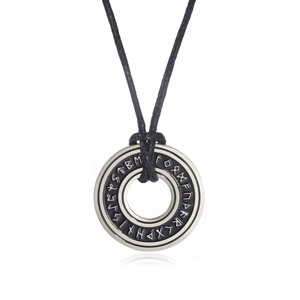 MECYLIFE Nordic Rune Necklaces for Men Stainless Steel Adjustable Rope <strong>Chain</strong> Viking Pagan <strong>Elder</strong> Futhark Pendant Amulet - Product Image 6