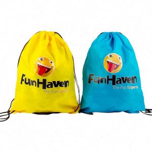 Custom Promotional Polyester <b>Drawstring</b> <b>Backpack</b> Bag for Sports and Gym Use - Product Image 2
