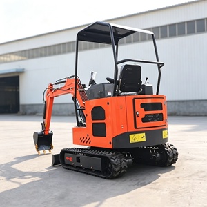 Mini Excavadora con Accesorios, 1.2-2 Toneladas, con Orugas, Certificación CE y EPA, Micro Excavadora para Jardín, para Excavación de Zanjas, Envío Gratis - Product Image 1